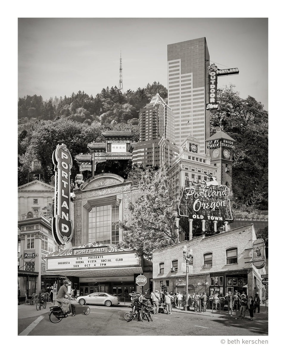 Bagdad Theater Black & White Wall Art. Portland outlet Black And White Pictures | Portland Office Art