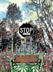 Stop to Listen – (Stop Like Literally) – Postcard