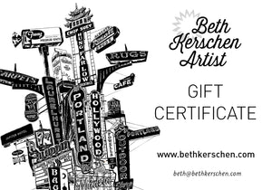 Beth Kerschen Art Gift Certificate