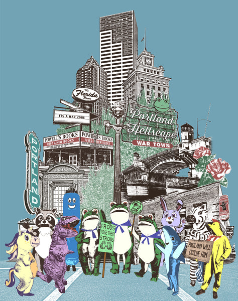 Portland, Oregon – Art Print & Canvas Wrap – Operation Inflatables