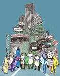 Portland, Oregon – Art Print & Canvas Wrap – Operation Inflatables
