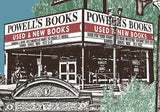 Detail of Powell's Book signs of Summer & Fall 2025