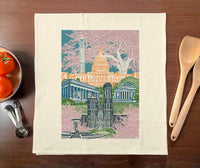 Washington D.C. Towel - Cityscape Illustration of United States Capital