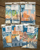 Baltimore, Maryland - Cityscape Illustration Towel