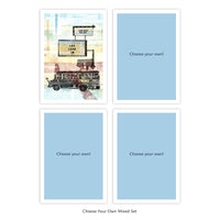 The Love Bus – (Let Love In) – Postcard – Set of 4 of Same Design – Or Choose Custom Mixed Set