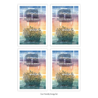 Eco-Friendly Energy – (Positive Energy is a Renewable Resource) – Postcard – Set of 4 of Same Design – Or Choose Custom Mixed Set