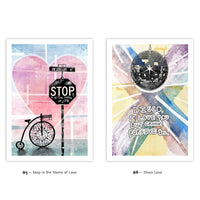 Urban Messages Postcards – Set of 12 - Send Encouragement, Joy, Support, Dreams, Love, Inspiration, and Good Energy