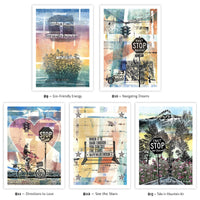 The Love Bus – (Let Love In) – Postcard – Set of 4 of Same Design – Or Choose Custom Mixed Set