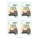 The Love Bus – (Let Love In) – Postcard – Set of 4 of Same Design – Or Choose Custom Mixed Set