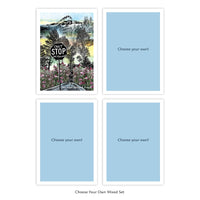 Take In Mountain Air – (Can't Stop this Feeling) – Mt. Hood National Park – Postcard – Set of 4 of Same Design – Or Choose Custom Mixed Set