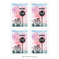 Stop in the Name Of Love – Postcard – Set of 4 of Same Design – Or Choose Custom Mixed Set