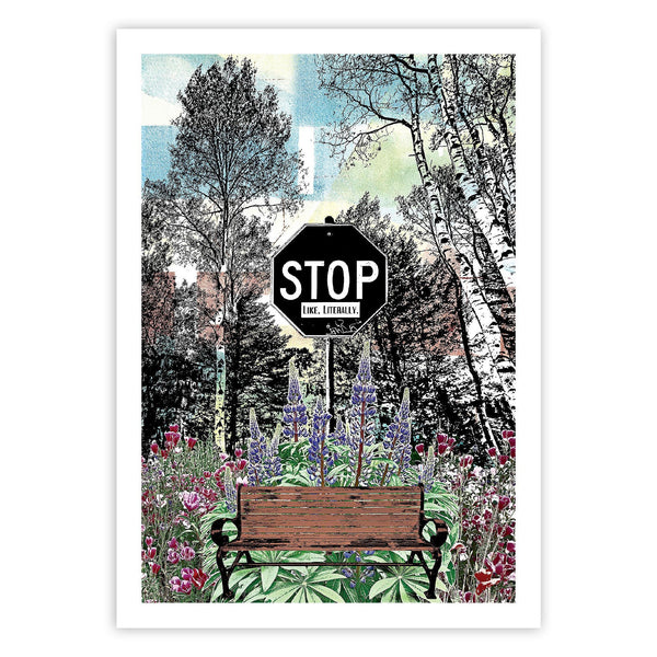 Stop To Listen – (Stop Like Literally) – Postcard – Set of 4 of Same Design – Or Choose Custom Mixed Set