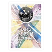 Disco Love – Postcard – Set of 4 of Same Design – Or Choose Custom Mixed Set