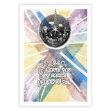 Disco Love – Postcard – Set of 4 of Same Design – Or Choose Custom Mixed Set