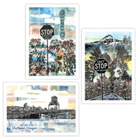 Portland Vibe – Postcard – Set of 4 of Same Design – Set of Portland & Oregon Cards