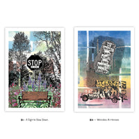 Urban Messages Postcards – Set of 12 - Send Encouragement, Joy, Support, Dreams, Love, Inspiration, and Good Energy