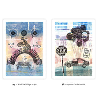 Urban Messages Postcards – Set of 12 - Send Encouragement, Joy, Support, Dreams, Love, Inspiration, and Good Energy