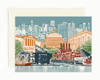 Baltimore, Maryland Notecard - full color - Set of 8 - Folded Greeting Card