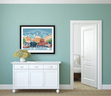 Baltimore Art Print and Canvas Wrap – Cityscape Skyline - Historic City - Blue Skies - Maryland