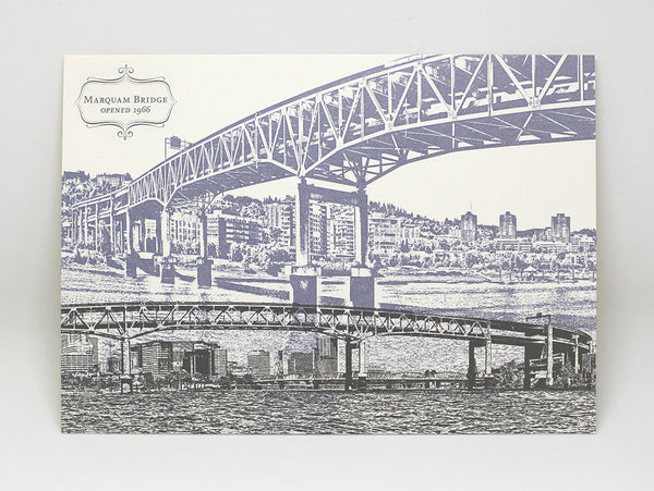 Marquam Bridge Postcard