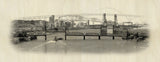 Crossing the Willamette - Wood Print