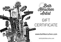 Artsy Gift Certificate