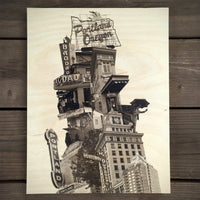 Leaning Tower of Portland - Wood Print