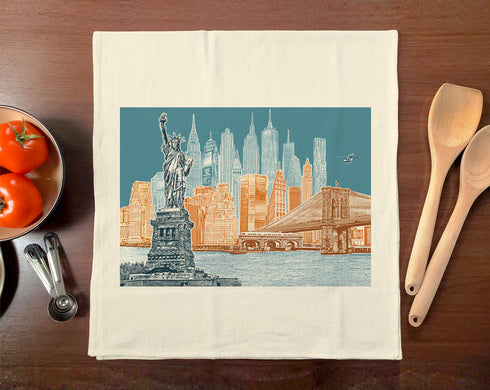New York City Cityscape Towel – Skyline View of NYC