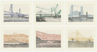 Portland Oregon Bridges -- Color Bridge Art Prints -- 8.5x11 & 11x14