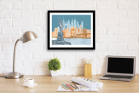 NYC Art Print & Canvas Wrap – New York City Skyline – Blue Skies