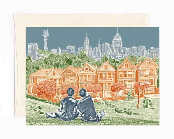 ON SALE!! -- San Francisco Park Views Notecard - full color - California - folded Greeting Card - Single Card or Set of 6