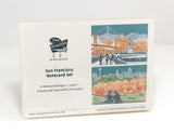 ON SALE!! -- San Francisco Notecard Set - full color - California - 6 folded Greeting Cards
