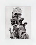 Portland Fine Art -- Leaning Tower of Portland -- Original Art Print -- Photographic Etching -- Photography -- Oregon