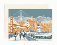 ON SALE!! -- San Francisco Notecard Set - full color - California - 6 folded Greeting Cards