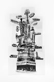 Portland Fine Art -- Portland Marquee Totem -- Original Art Print -- Photographic Etching -- Photography -- Oregon