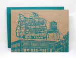 Portland Notecard -- White Stag Sign Greeting Card -- Portland Oregon sign -- Single card or Set of 6