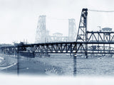 Portland Archival Pigment Print -- Traveling the Steel Bridge  -- Photomontage -- Limited Edition Fine Art Print -- Photo Collage