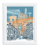 Brooklyn Art Print & Canvas Wrap – Brooklyn New York Skyline – Blue Skies