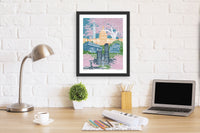 Washington D.C. Art Print & Canvas Wrap – Iconic Landmarks in the Spring with Blue Skies