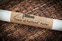 ON SALE!! - Tower of Portland Poster - Portland Oregon Icon Photomontage