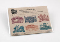 Portland Postcards -- Icons of Portland, Oregon -- Set of 6 Cards